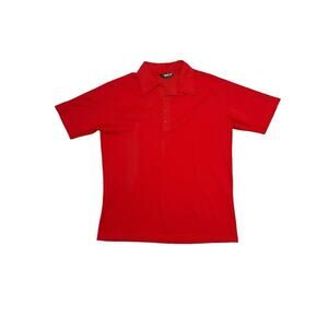 Vintage Spanjian Solid Red Collared Jersey - 80’s Sportswear /‎ Costume - size L